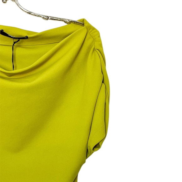 Deluc Green/Lime Cowl Neck Size M - Picture 2 of 8